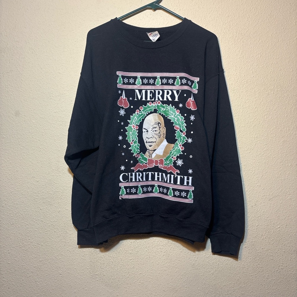 Black Merry Chrithmith Sweater